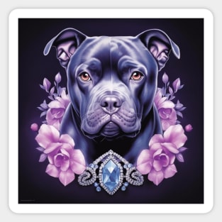 Blue Staffy Sticker